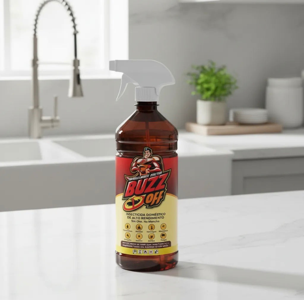Buzz Off Líquido - Eliminador de Plagas de Alta Eficiencia (1 Litro)