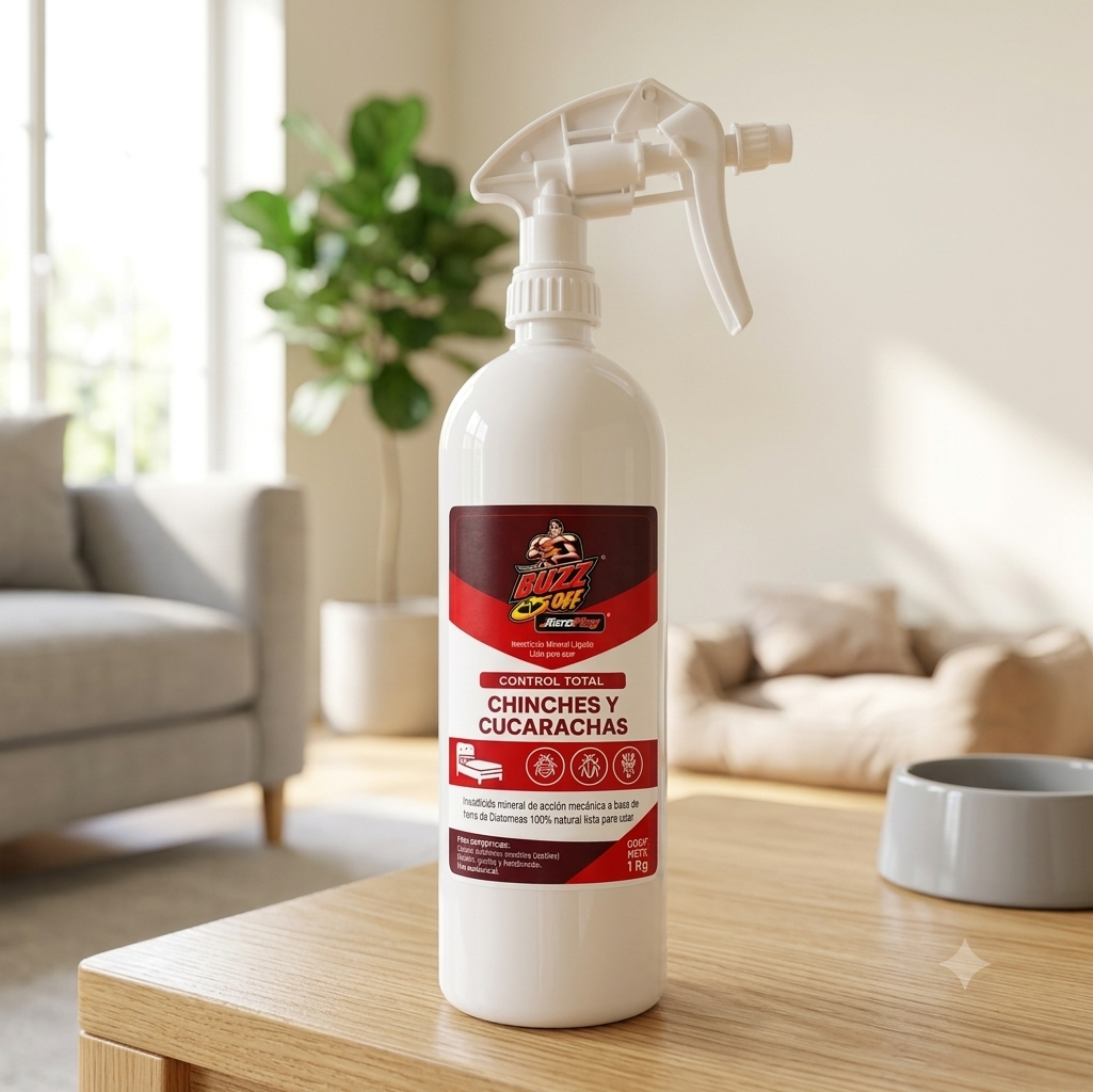 XeroPlag® Control Total Chinches y Cucarachas | Insecticida Mineral 1 Kg RTU — Sin Tóxicos