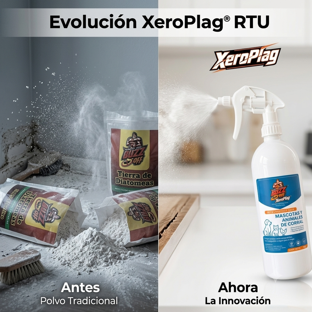 XeroPlag® Mascotas y Animales de Corral | Protector Ecológico contra Ectoparásitos 1 Kg RTU — Sin Tóxicos