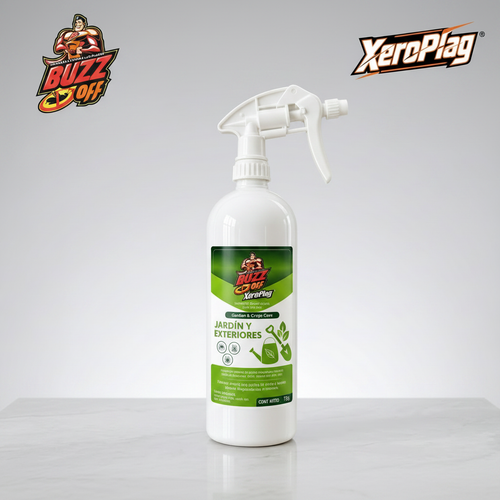 XeroPlag Jardín y Exteriores 1 Kg RTU — Insecticida mineral ecológico plantas y huertos BuzzOff México